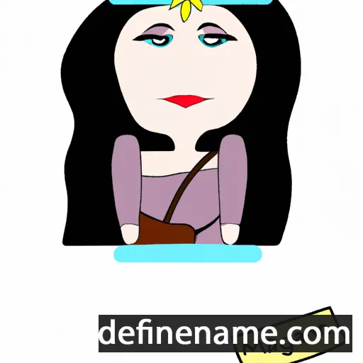 cartoon of the name Mojgan