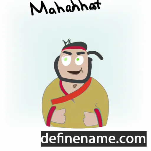 cartoon of the name Mokhammat