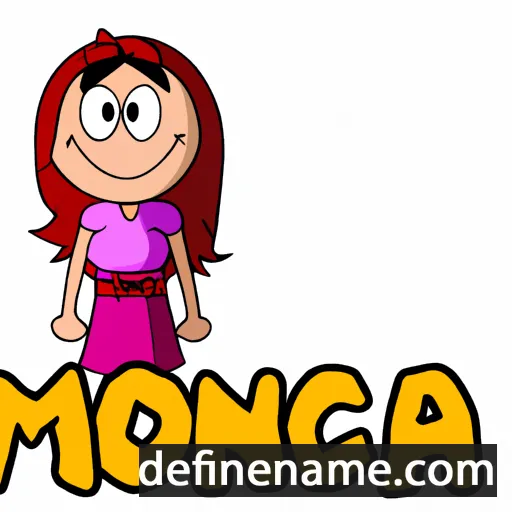 cartoon of the name Monica