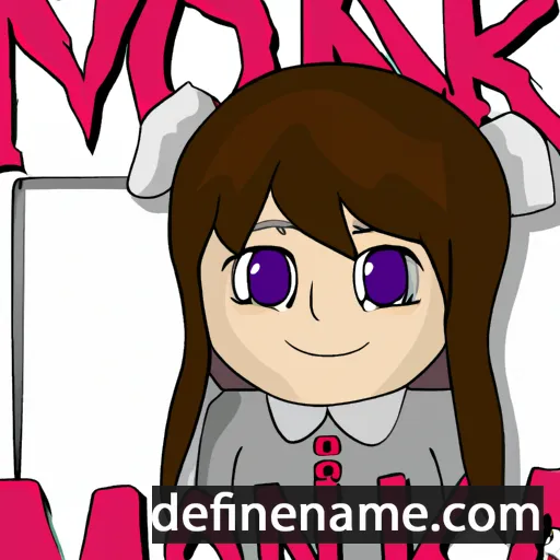 cartoon of the name Monika