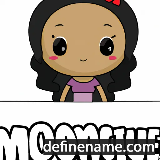 cartoon of the name Monique