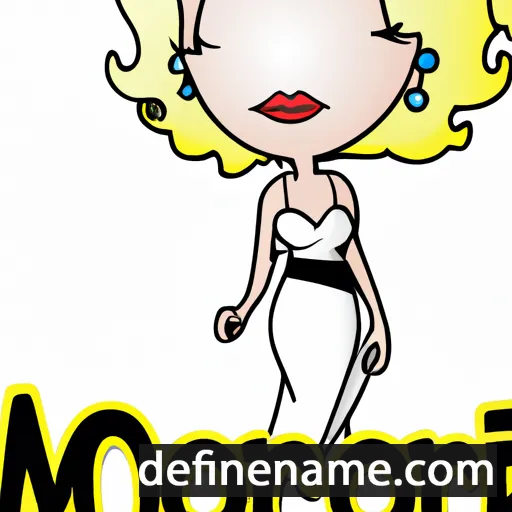 cartoon of the name Monroe