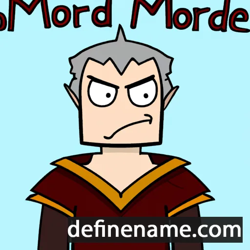 cartoon of the name Mordred