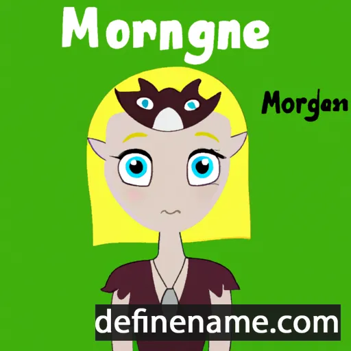 cartoon of the name Morgaine