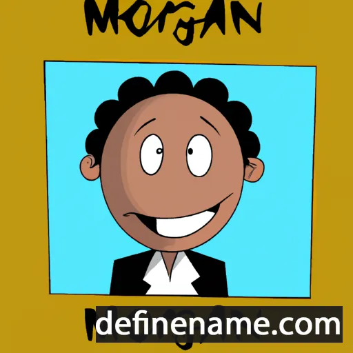 cartoon of the name Morgan