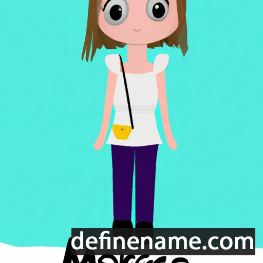 cartoon of the name Morgane