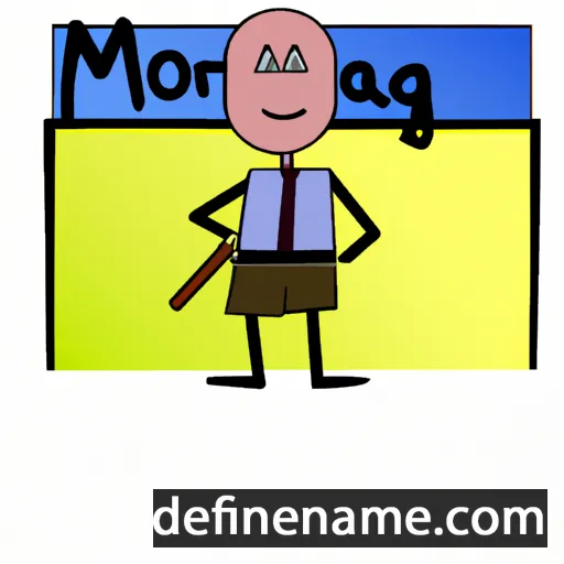 cartoon of the name Morgen