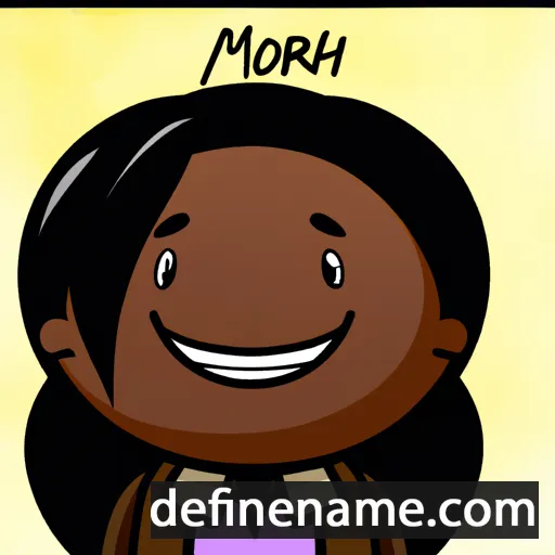 cartoon of the name Moriah