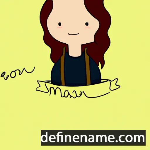 cartoon of the name Morwen