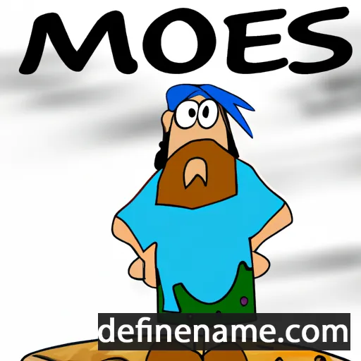 cartoon of the name Moses