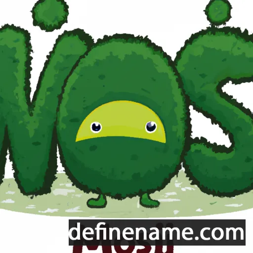 cartoon of the name Moss