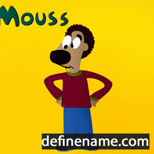 cartoon of the name Moussa