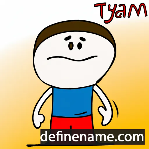 cartoon of the name Taym