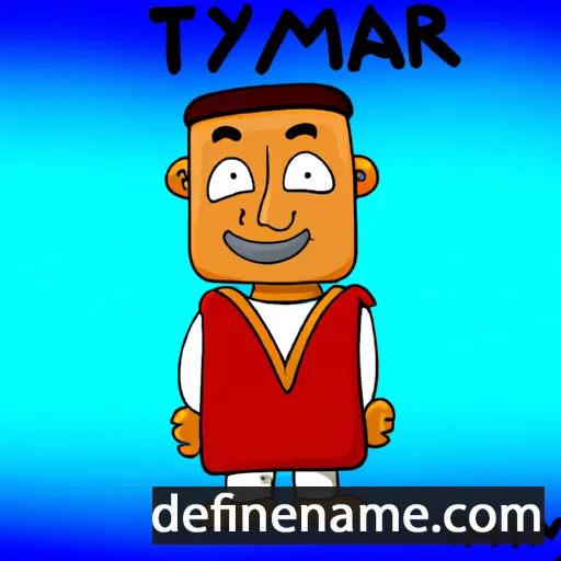 cartoon of the name Taymiir