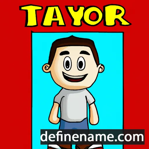 cartoon of the name Taymor