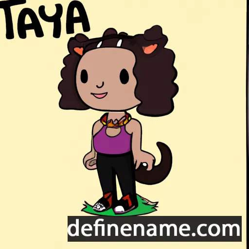 cartoon of the name Tayra