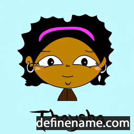 cartoon of the name Tayshia