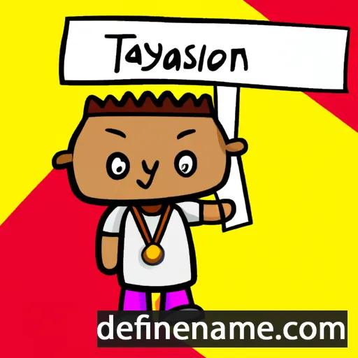 Tayshon cartoon