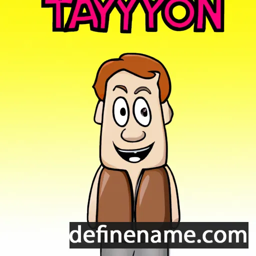 cartoon of the name Tayton