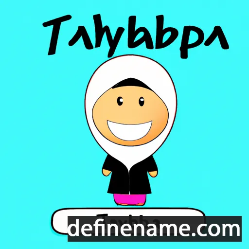 cartoon of the name Tayyibah