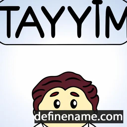 cartoon of the name Tayyim