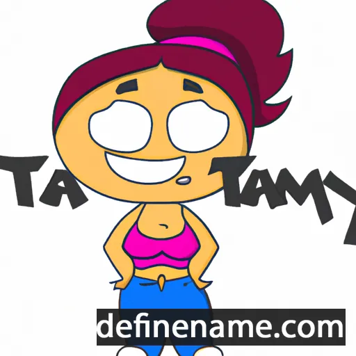 cartoon of the name Tazzmyn