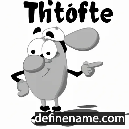 cartoon of the name Tchofile