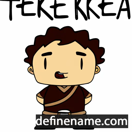 cartoon of the name Te Kā