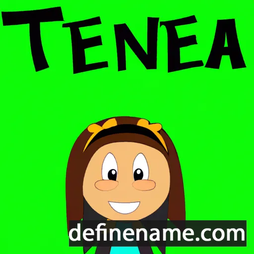 cartoon of the name Ténia