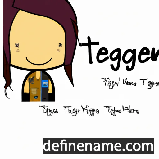 cartoon of the name Teagyn