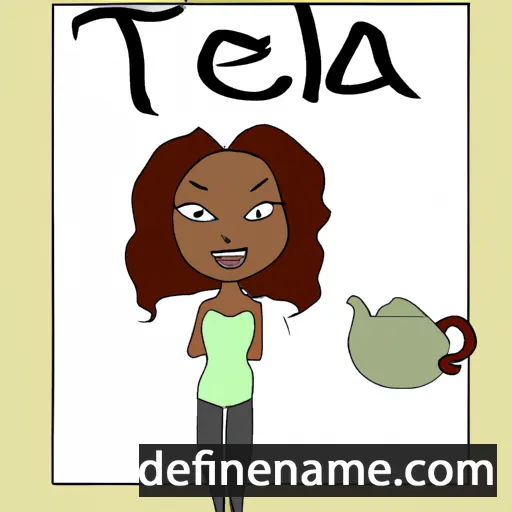 cartoon of the name Teala