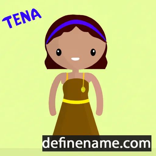 cartoon of the name Teana