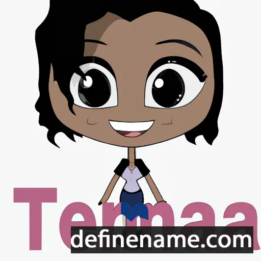 cartoon of the name Teanna