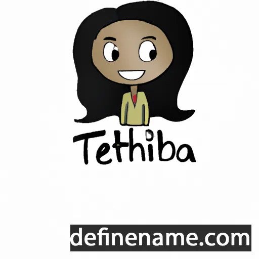 cartoon of the name Tebitha