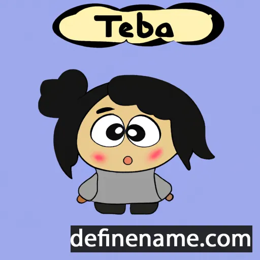 cartoon of the name Tebiya