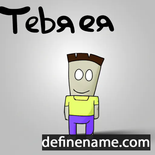 cartoon of the name Tebra