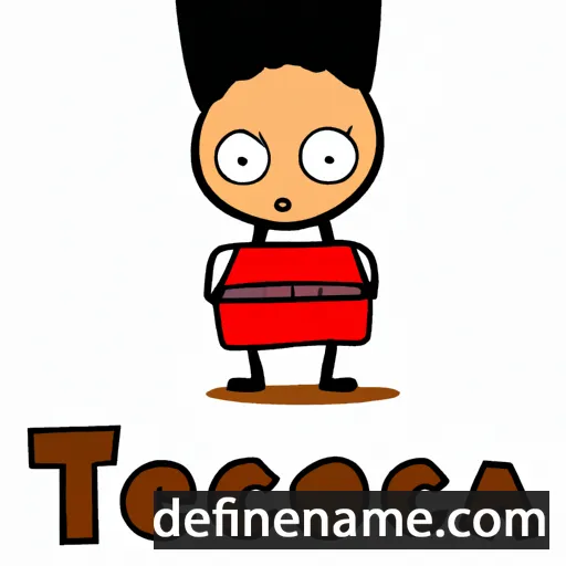 cartoon of the name Tecora