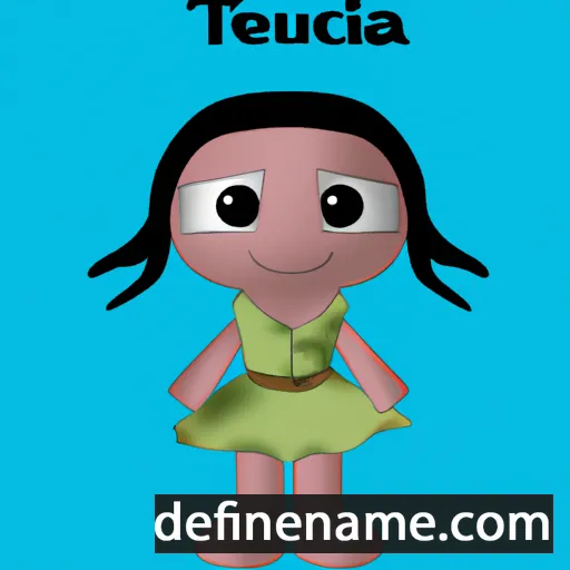 cartoon of the name Tecula