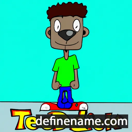 cartoon of the name Teddrick