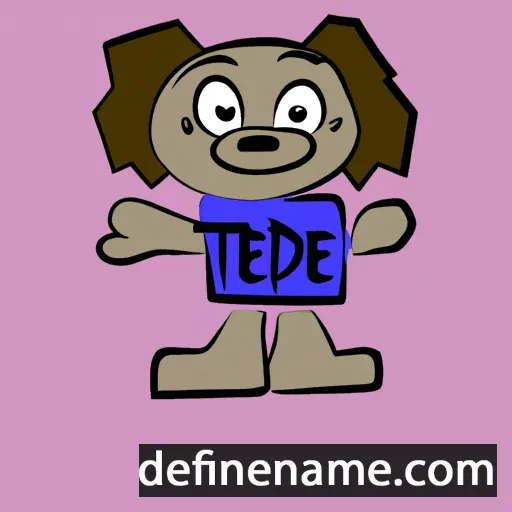 cartoon of the name Tede