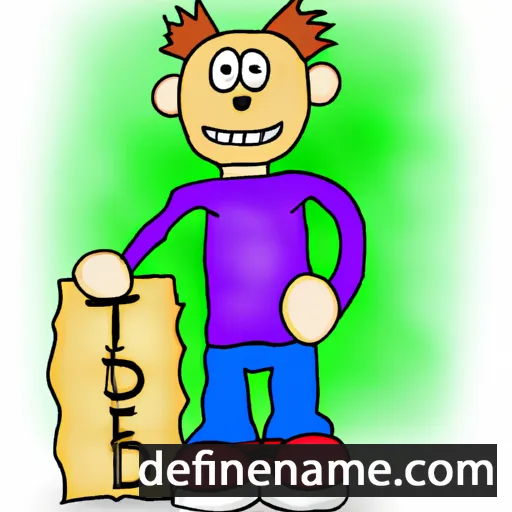 cartoon of the name Tederic