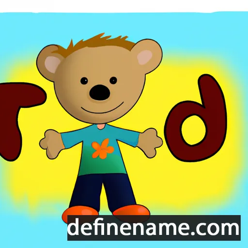 cartoon of the name Tedi