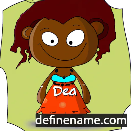 cartoon of the name Tedra