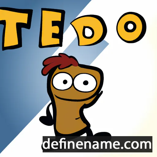 cartoon of the name Teedo