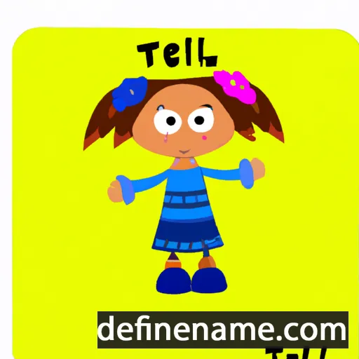 cartoon of the name Teeli