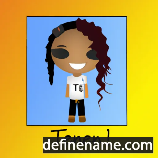 cartoon of the name Teenah