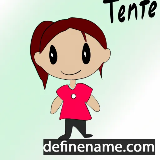 cartoon of the name Teenie