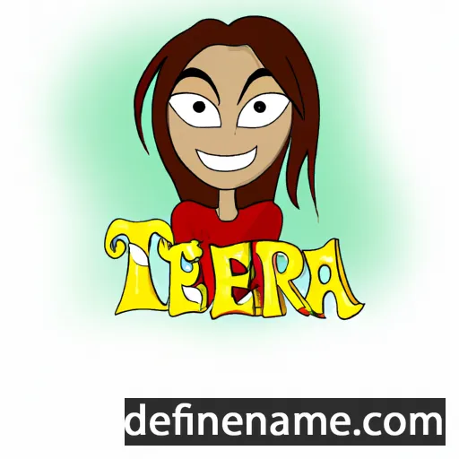 cartoon of the name Teera