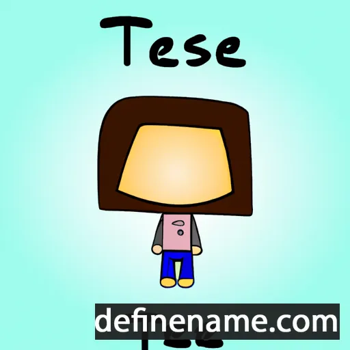 cartoon of the name Teesi