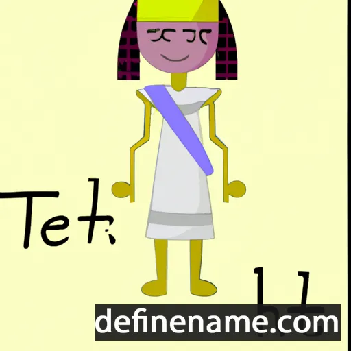 cartoon of the name Tefnakht